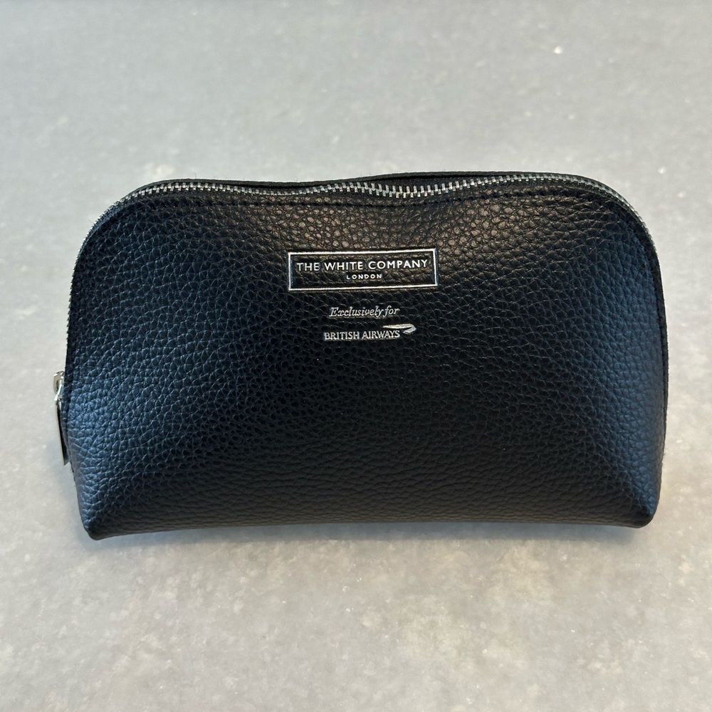 The White Company for British Airways Black Amenity Kit